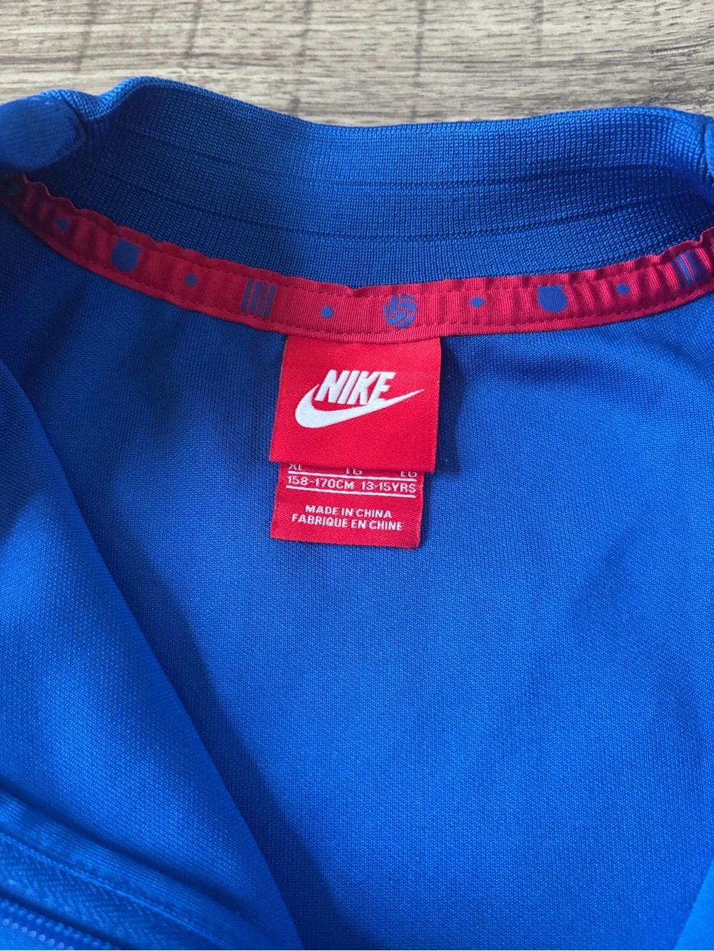 Nike Blue and Red FC Barcelona Track Jacket